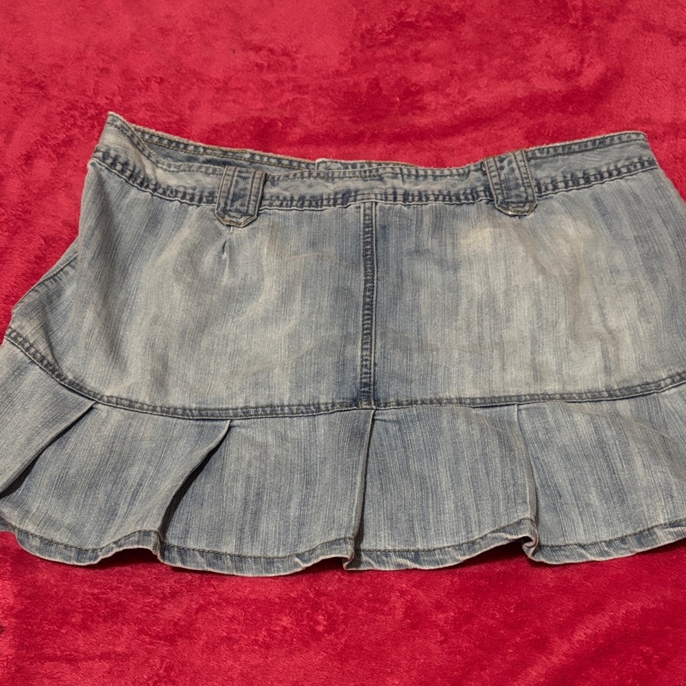 Denim pleated skirt front  Pockets No boundaries - Picture 2 of 3
